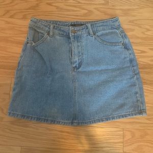 Light Blue Denim Skirt